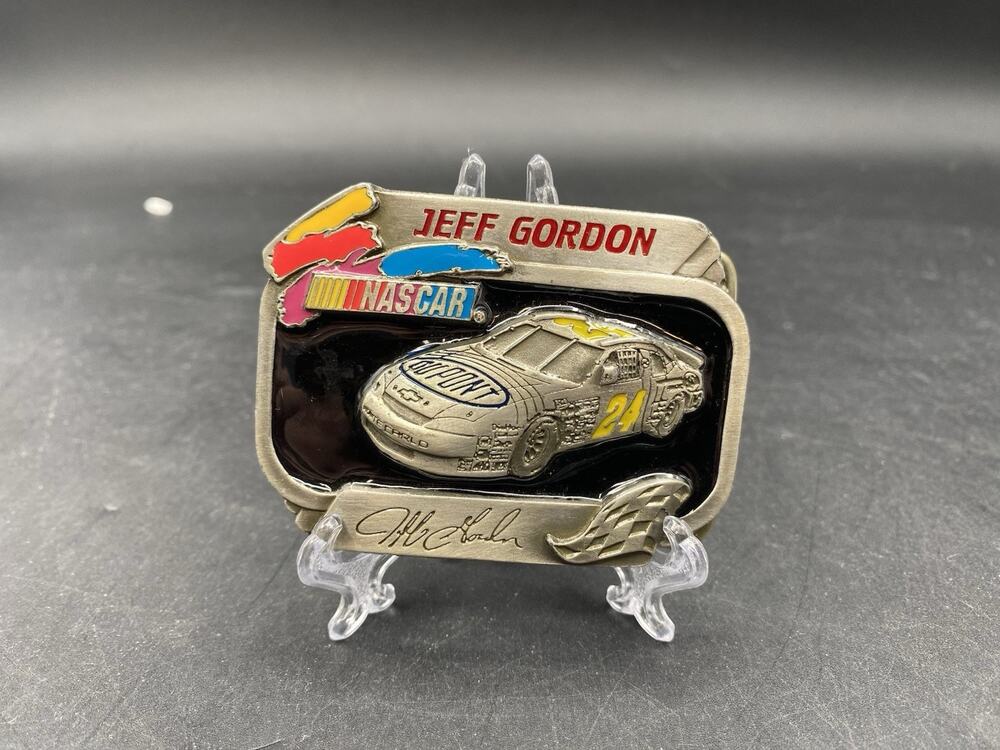 VINTAGE 1990’s AMERICAN LEGENDS NASCAR JEFF GORDON LIMITED EDITION BELT BUCKLE